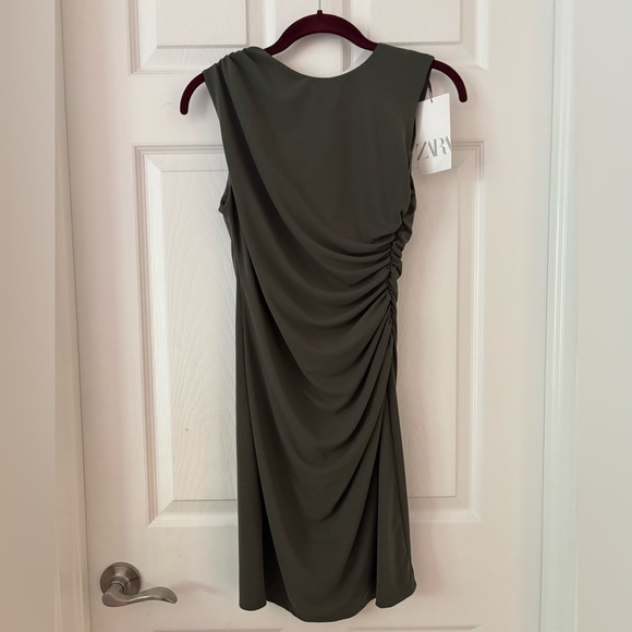 Zara Gathered Short Dress Sz. S - Picture 3 of 3